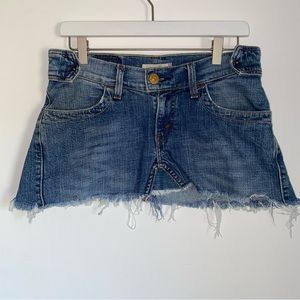 2000s Levi’s Denim Micro Mini Skirt Y2K
